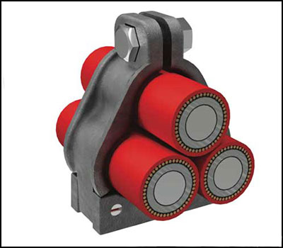 trefoil cable cleats